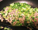 うまピリ辛☆豚とパクチーのお揚げ焼き♪作り方6写真