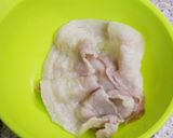 貝割れと豚バラのスッパイ和え作り方1写真