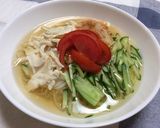 冷やしそうめんby茹で鶏のスープ作り方6写真