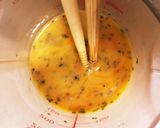 バジル入りチーズ卵焼作り方1写真