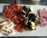 トマトとナスとジャンボぶなしめじのパスタ作り方1写真