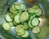 茗荷と胡瓜のマヨポンおかか和え♬作り方1写真