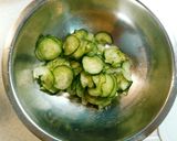 茗荷と胡瓜のマヨポンおかか和え♬作り方4写真