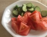 きゅうり・トマトと塩昆布のサラダ作り方1写真