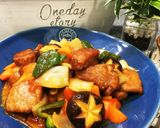 絶品☆フライパンde甘酢あんコク旨!酢豚作り方10写真