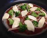 ライスペーパーで薄い生地のピザ♪作り方4写真