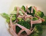 ブロッコリーとハムのこんがりチーズ焼き作り方2写真