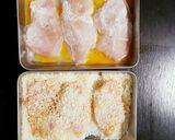 オクラ黒酢ソースでさっぱりチキンカツ♡作り方3写真