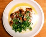 ハーブな胸肉、ヨーグルトドレッシングがけ作り方5写真