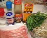 豚バラ肉のオイスターソース炒め♪作り方1写真