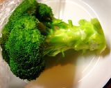 ブロッコリーの丸ままレンチン♪ 茹で作り方3写真