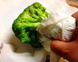 ブロッコリーの丸ままレンチン♪ 茹で作り方4写真