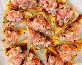 赤身で自作ネギトロ！マグロバターカナッペ作り方10写真