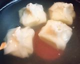 遊び心★変わり種【チーズ餃子の味噌汁】♪作り方5写真