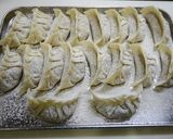 節約！羽根つき☆ブロッコリーの芯餃子作り方4写真