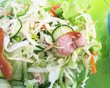 ダイエット中も☆焼きウインナーサラダ作り方7写真