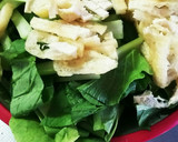 簡単！シンプル小松菜と油揚げのごま油炒め作り方1写真