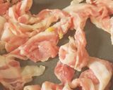 ポーチドエッグ乗せ☆甘辛サラダ豚丼作り方3写真