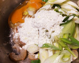 むき海老☆白ネギかき揚げ(無水鍋QC)作り方3写真