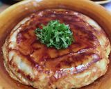 餃子と長芋のお好み焼き作り方8写真