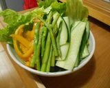 餃子で野菜たっぷり生春巻き作り方2写真