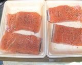 ★鮭のハーブクリームソース★作り方1写真