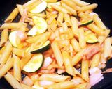 トマトとズッキーニのパスタ作り方5写真