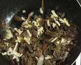 和と洋のコラボ！すき焼き風牛肉甘辛炒め♪作り方6写真