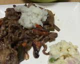 和と洋のコラボ！すき焼き風牛肉甘辛炒め♪作り方7写真