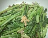 シンプル　小松菜の挽き肉炒め(塩味)作り方3写真