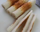こんがりチーズの照り焼き竹輪トースト！作り方3写真