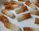 こんがりチーズの照り焼き竹輪トースト！作り方5写真