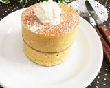 星乃珈琲風♡厚焼きスフレパンケーキ作り方7写真