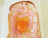 簡単☆トロトロ目玉焼きトースト作り方2写真