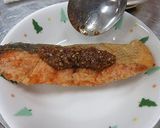 鮭のごまだれかけ【学校給食】作り方4写真