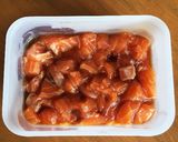 ちょっと贅沢な卵かけご飯〜サーモンの漬け作り方2写真