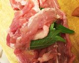 トースターで梅しそチーズｉｎ豚コマロール作り方4写真