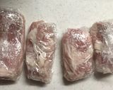 豚薄切り肉☆カレー風味☆豚のミルフィーユ作り方1写真
