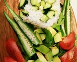 簡単♡味噌マヨ♡納豆サラダ丼♡ダイエット作り方5写真