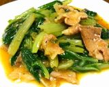 豚肉とビタミン菜のオイスターソース炒め作り方4写真