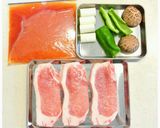 豚ロース肉をBBQタレで丼作り方1写真