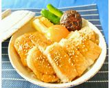 豚ロース肉をBBQタレで丼作り方7写真