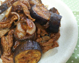 簡単✨なすと豚肉の甘辛味噌炒め作り方5写真