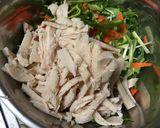 【コンビニお惣菜で】水菜とチキンのマリネ作り方3写真