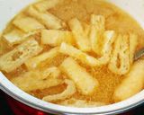 蒸し鶏のゆで汁で♪お味噌汁作り方2写真