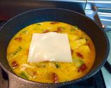 チリソースで食べるスパニッシュオムレツ作り方9写真