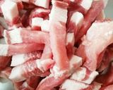 簡単！豚ロースカツ用でしょうが焼き作り方1写真