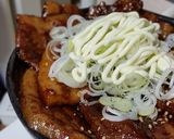 本気♪豚バラ八丁味噌漬けネギマヨ丼!作り方21写真