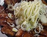本気♪豚バラ八丁味噌漬けネギマヨ丼!作り方20写真