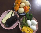 ＼夏野菜沢山手羽先のスープカレー／作り方1写真
